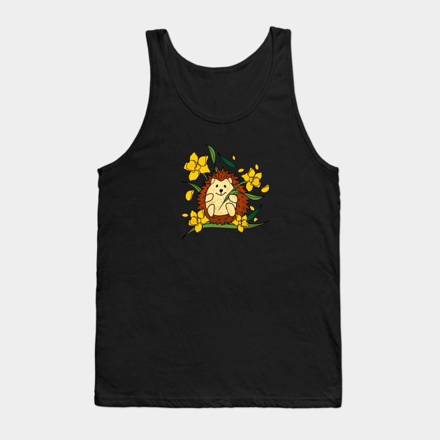 Cute Hedgehog Tank Top by Mitalim